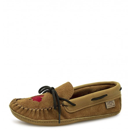 Moccasins, Canada 150th, single lacing, padded ski sole Laurentian Chief Moccasins