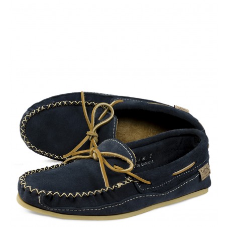 "Laurentian Chief Moccasins, memory foam insole, leather upper appliqué ribb sole" Laurentian Chief All products