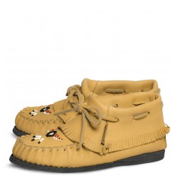 Papoose, beaded, crepe sole
